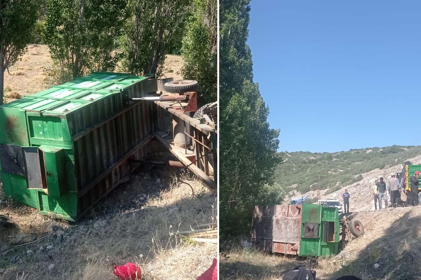 Mevsimlik tarım işçilerini taşıyan traktör devrildi: 4 yaralı Mevsimlik tarım işçilerini taşıyan traktör devrildi: 4 yaralı